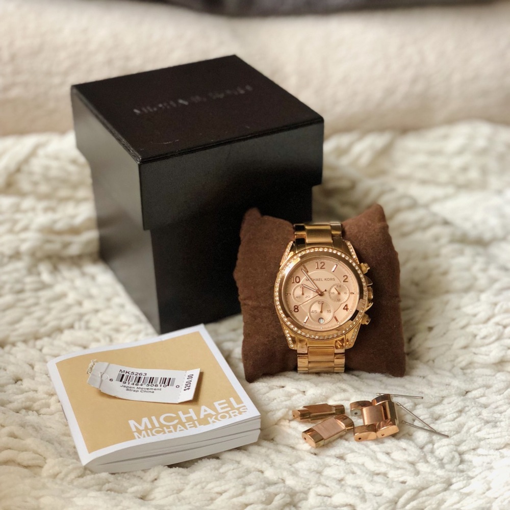 Michael Kors Blair Chronograph Rose Gold Watch